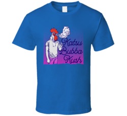 Katsu Bubba Kush Cannabis Ganja Marijuana Strain Smoking Fan T Shirt