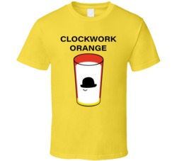 Clockwork Orange Cannabis Ganja Marijuana Strain Smoking Fan T Shirt