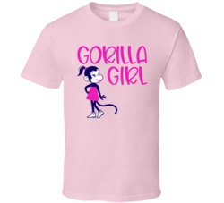 Gorilla Girl Cannabis Ganja Marijuana Strain Smoking Fan T Shirt