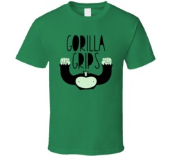 Gorilla Grips Cannabis Ganja Marijuana Strain Smoking Fan T Shirt