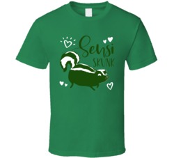 Sensi Skunk Cannabis Ganja Marijuana Strain Smoking Fan T Shirt