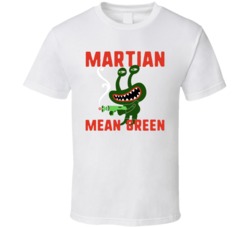 Martian Green Cannabis Ganja Marijuana Strain Smoking Fan T Shirt