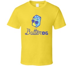 Butter Og Cannabis Ganja Marijuana Strain Smoking Fan Worn Look T Shir
