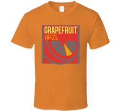 Grapefruit Haze Cannabis Ganja Marijuana Strain Smoking Fan T Shirt