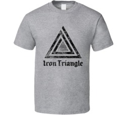 Iron Triangle Cannabis Ganja Marijuana Strain Smoking Fan Worn Look T 