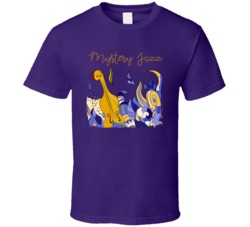 Mystery Jazz Cannabis Ganja Marijuana Strain Smoking Fan Worn Look T S