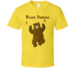 Bear Dance Cannabis Ganja Marijuana Strain Smoking Fan Worn Look T Shi