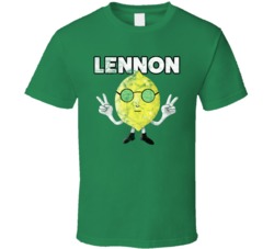 Lennon Cannabis Ganja Marijuana Strain Smoking Fan Worn Look T Shirt