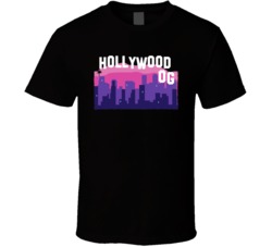 Hollywood Og Cannabis Ganja Marijuana Strain Smoking Fan T Shirt