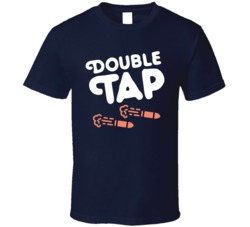 Double Tap Cannabis Ganja Marijuana Strain Smoking Fan T Shirt