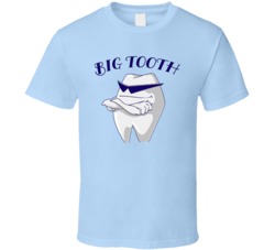 Big Tooth Cannabis Ganja Marijuana Strain Smoking Fan T Shirt