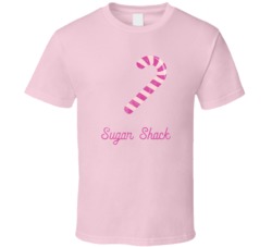 Sugar Shack Cannabis Ganja Marijuana Strain Smoking Fan Worn Look T Sh