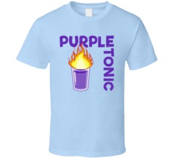 Purple Tonic Cannabis Ganja Marijuana Strain Smoking Fan T Shirt