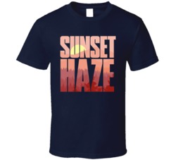 Sunset Haze Cannabis Ganja Marijuana Strain Smoking Fan T Shirt