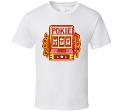 Pokie Cannabis Ganja Marijuana Strain Smoking Fan Worn Look T Shirt