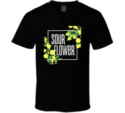 Sour Flower Cannabis Ganja Marijuana Strain Smoking Fan Worn Look T Sh
