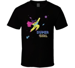 Super Girl Cannabis Ganja Marijuana Strain Smoking Fan Worn Look T Shi