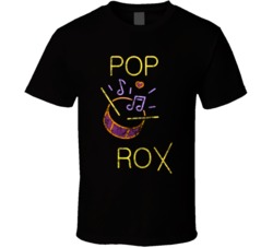 Pop Rox Cannabis Ganja Marijuana Strain Smoking Fan Worn Look T Shirt