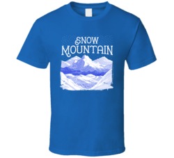 Snow Mountain Cannabis Ganja Marijuana Strain Smoking Fan Worn Look T 