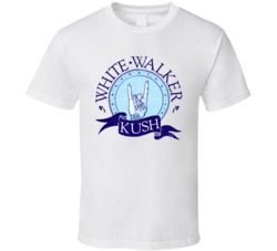White Walker Kush Cannabis Ganja Marijuana Strain Smoking Fan T Shirt