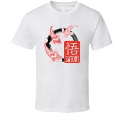 Satori Cannabis Ganja Marijuana Strain Smoking Fan Worn Look T Shirt