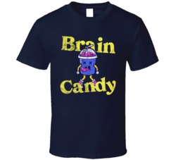 Brain Candy Cannabis Ganja Marijuana Strain Smoking Fan Worn Look T Sh