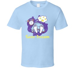Sour Dream Cannabis Ganja Marijuana Strain Smoking Fan Worn Look T Shi