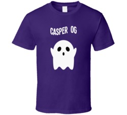 Casper Og Cannabis Ganja Marijuana Strain Smoking Fan T Shirt