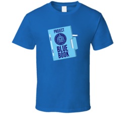 Project Blue Book Cannabis Ganja Marijuana Strain Smoking Fan T Shirt