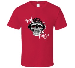 Red Haze Cannabis Ganja Marijuana Strain Smoking Fan T Shirt