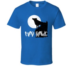 Mad Dawg Cannabis Ganja Marijuana Strain Smoking Fan Worn Look T Shirt