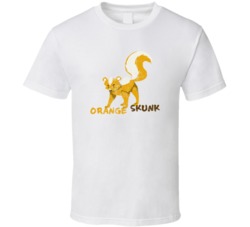 Orange Skunk Cannabis Ganja Marijuana Strain Smoking Fan T Shirt