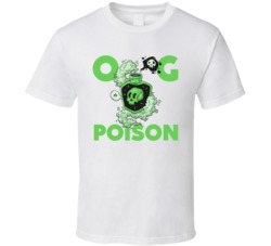 Og Poison Cannabis Ganja Marijuana Strain Smoking Fan T Shirt
