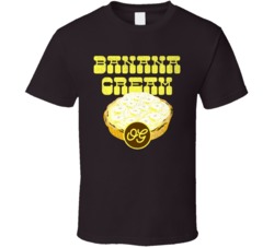 Banana Cream Cannabis Ganja Marijuana Strain Smoking Fan Worn Look T S