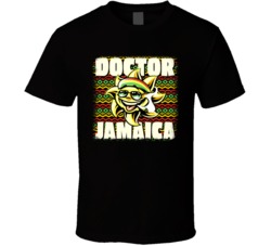 Doctor Jamaica Cannabis Ganja Marijuana Strain Smoking Fan Worn Look T