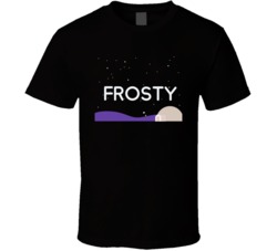 Frosty Cannabis Ganja Marijuana Strain Smoking Fan T Shirt