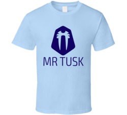 Mr Tusk Cannabis Ganja Marijuana Strain Smoking Fan T Shirt
