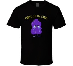 Purple Cotton Candy Cannabis Ganja Marijuana Strain Smoking Fan T Shir