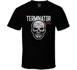 Terminator Og Cannabis Ganja Marijuana Strain Smoking Fan T Shirt