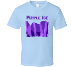 Purple Ice Cannabis Ganja Marijuana Strain Smoking Fan Worn Look T Shi