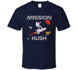 Mission Kush Cannabis Ganja Marijuana Strain Smoking Fan T Shirt
