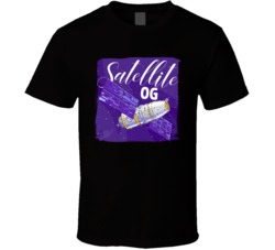 Satellite Og Cannabis Ganja Marijuana Strain Smoking Fan Worn Look T S