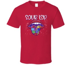 Sour Lsd Cannabis Ganja Marijuana Strain Smoking Fan T Shirt