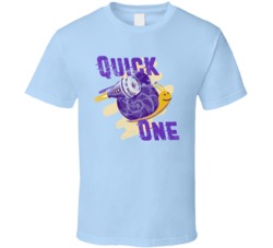 Quick One Cannabis Ganja Marijuana Strain Smoking Fan Worn Look T Shir