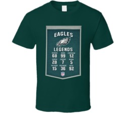 Philadelphia Football Legends Banner Fan T Shirt
