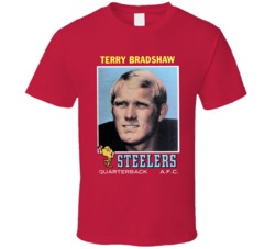Terry Bradshaw Pittsburgh Football Quarterback Afc Trading Card Look T