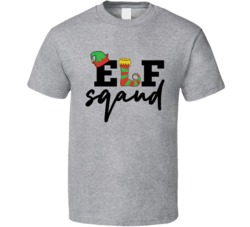 Elf Squad Funny Christmas Holiday Season T Shirt