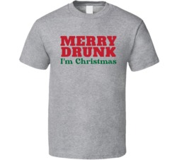 Merry Drunk I'm Christmas Funny Holiday Season T Shirt