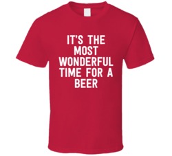 It's The Most Wonderful Time For A Beer Funny Christmas Holiday Season