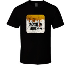 Gorilla Glue 4 Cannabis Weed Strain Parody Worn Look T Shirt